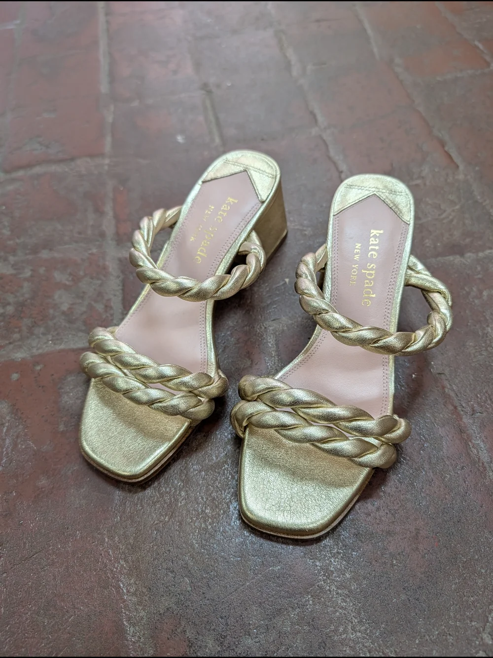 kate spade metallic braided